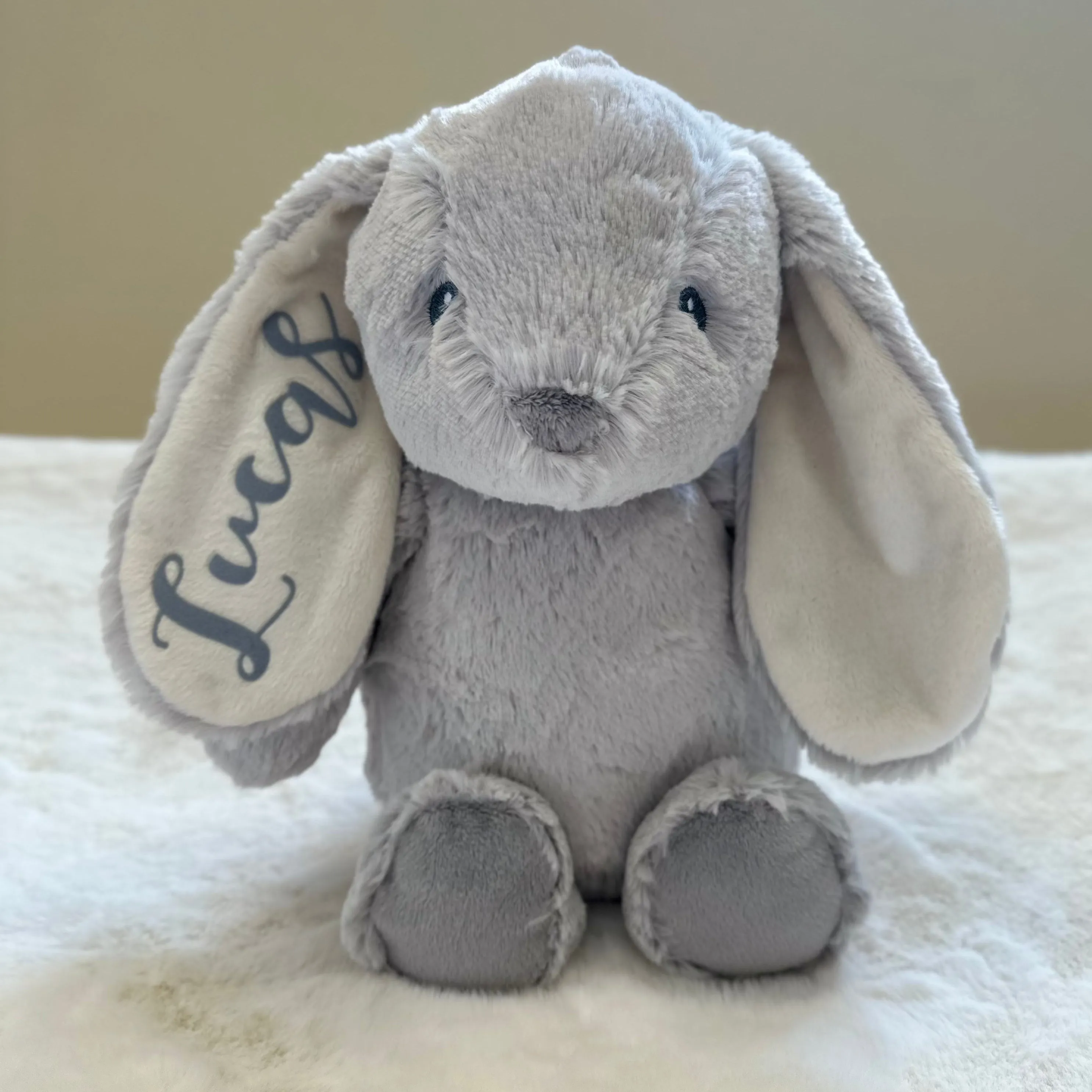 Grey Bunny Soft Toy
