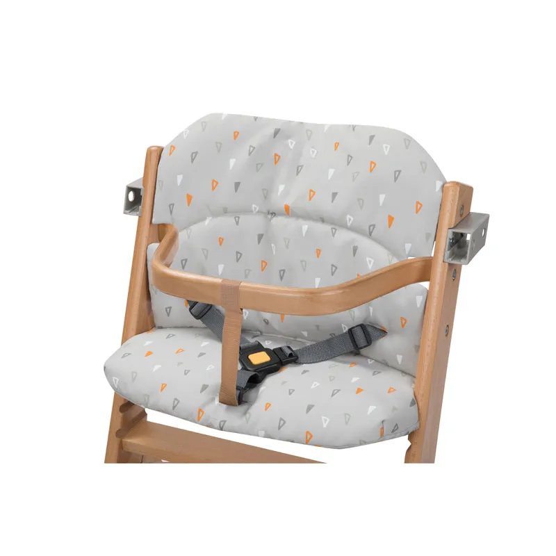 Grow-with-Me 3-in-1 Height Adjustable Eco Wooden High Chair | 5 point Harness | Tray &  Cushion Option | Natural | 6m - 10 years