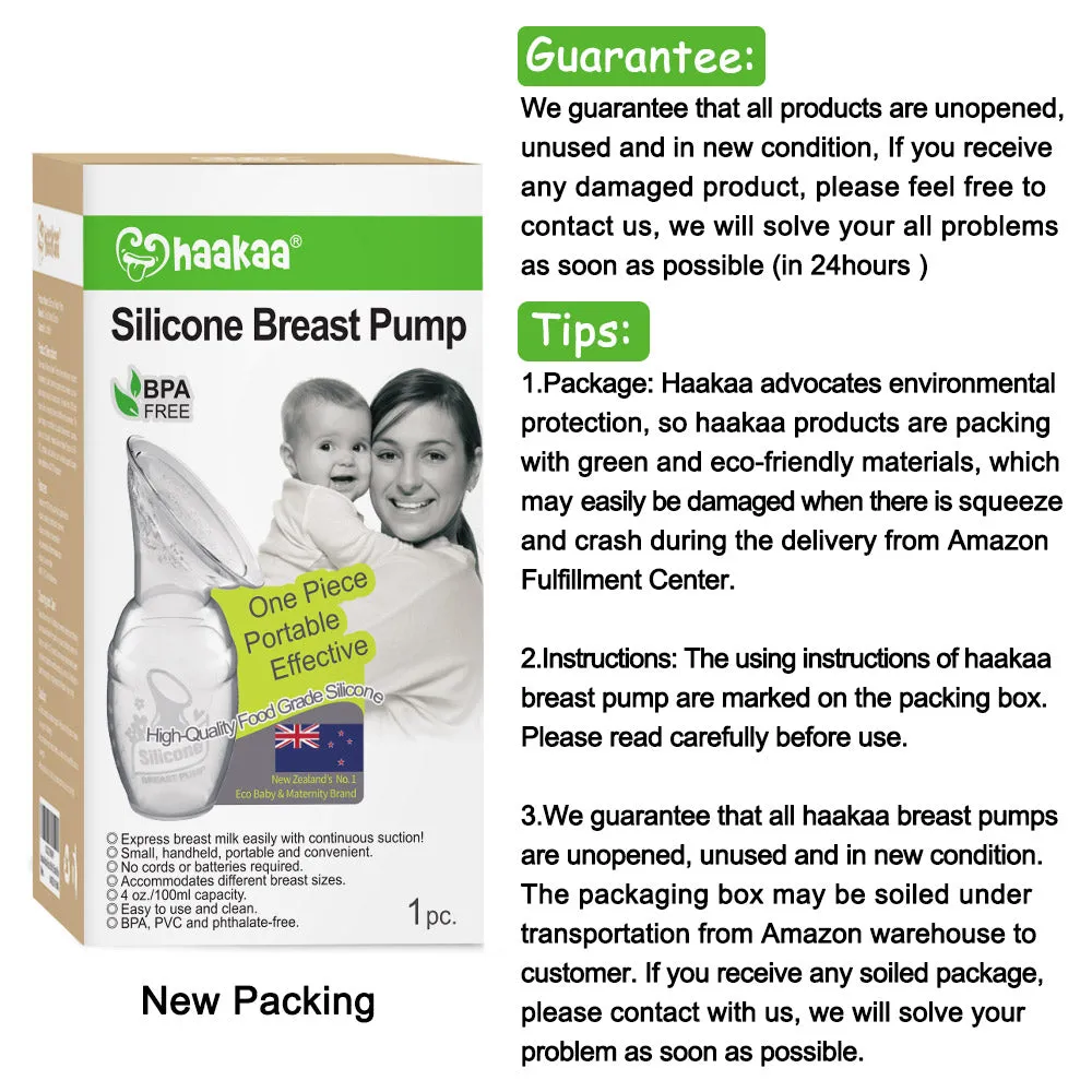 Haakaa Manual Breast Pump 4oz/100ml