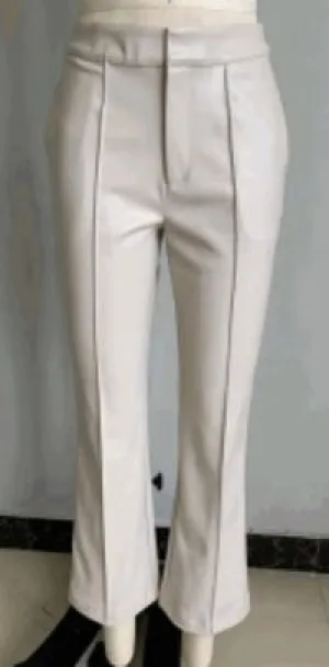 High Waist Leather Pants