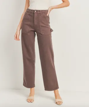 High Waisted Deep Pocket Carpenter Jeans
