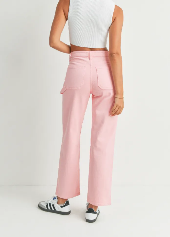 High Waisted Deep Pocket Carpenter Jeans