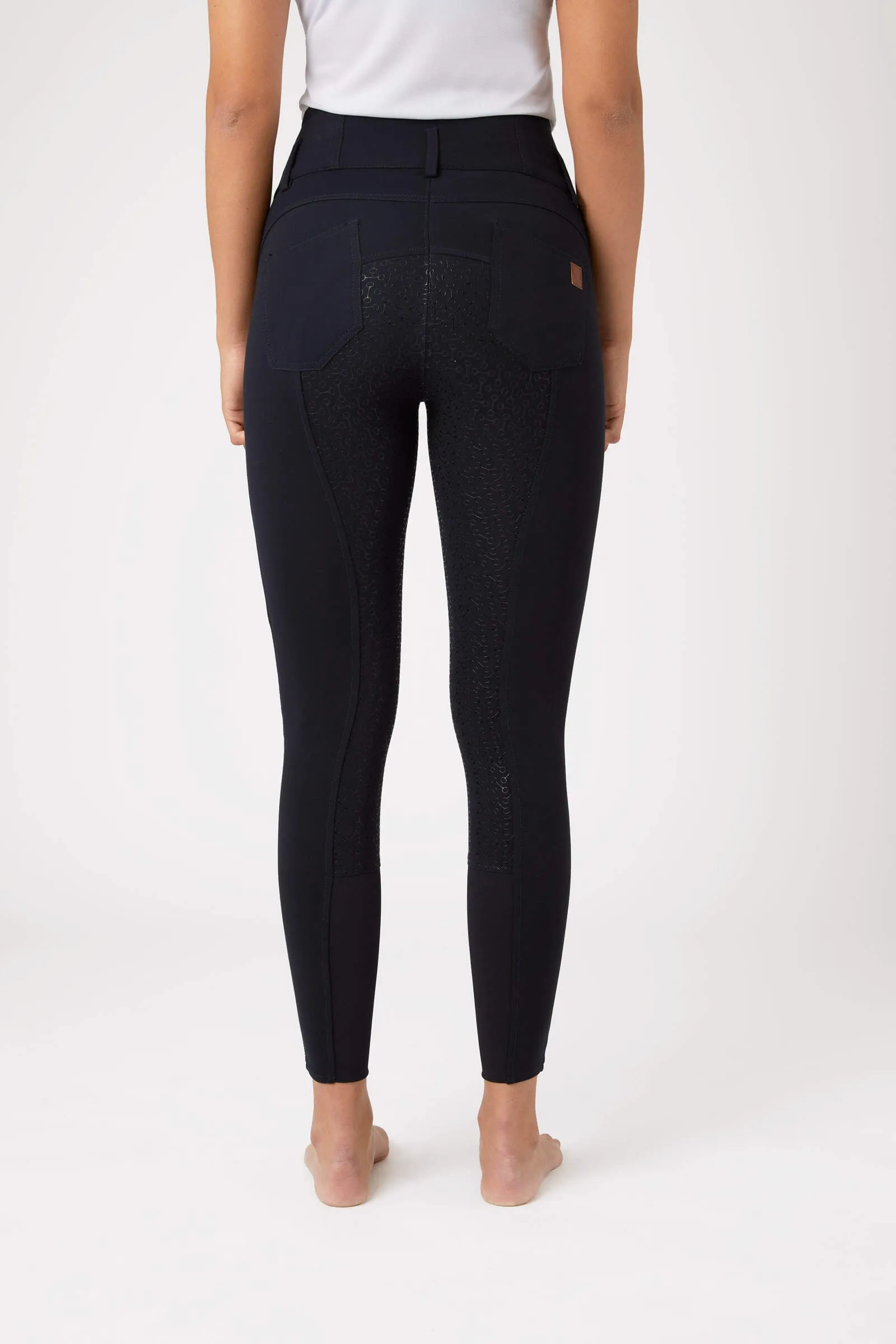 Horze Tara Ladies Breeches Navy Blue