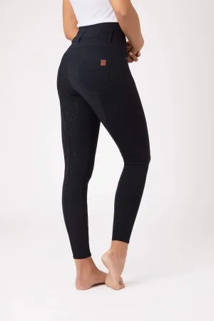 Horze Tara Ladies Breeches Navy Blue