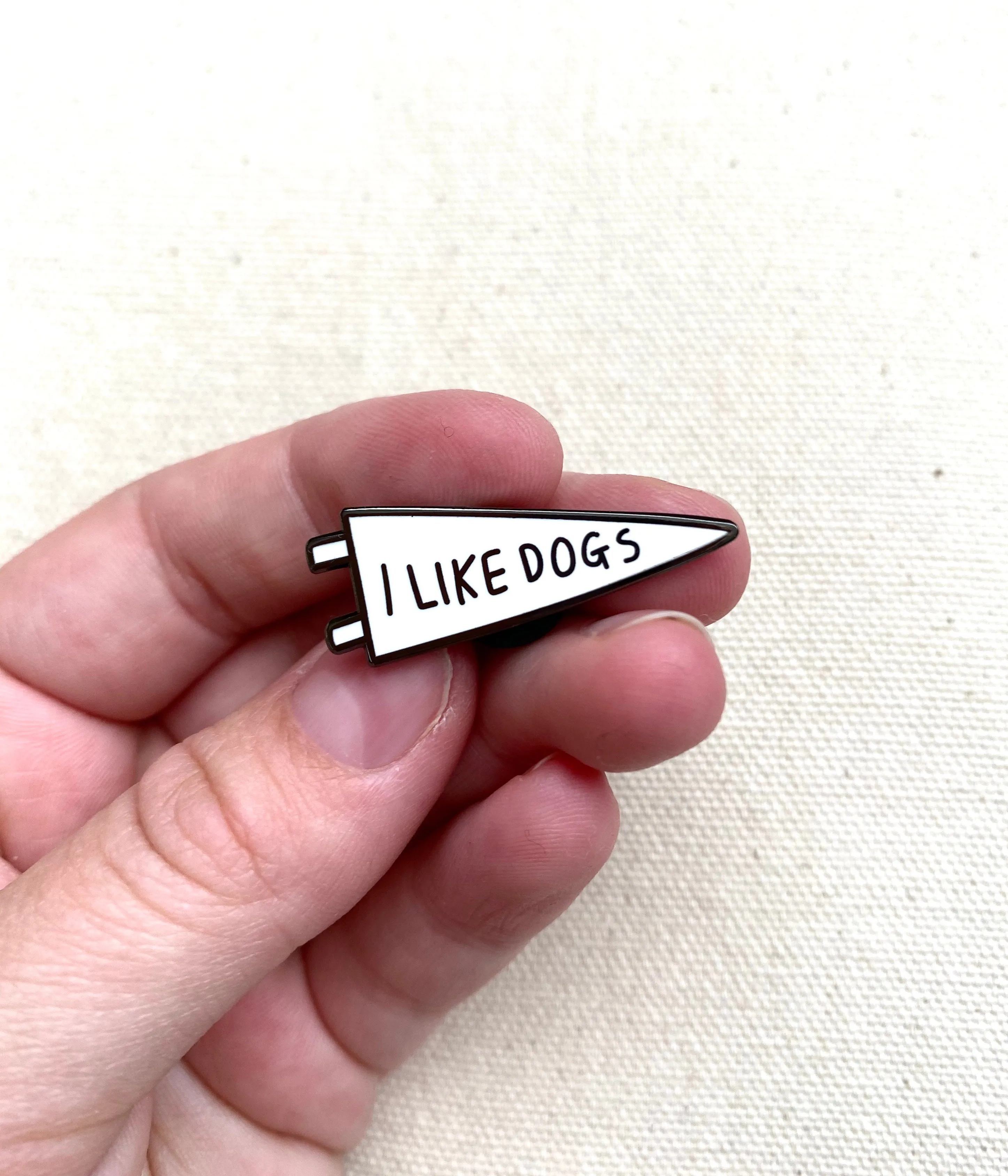 I like Dogs Enamel pin