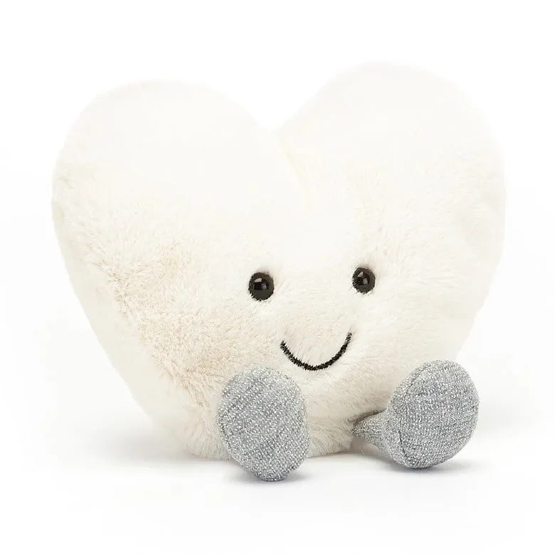 JellyCat Amuseable Cream Heart Small