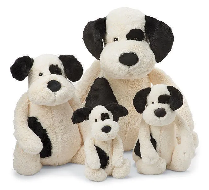 Jellycat Bashful Black & Cream Puppy Huge