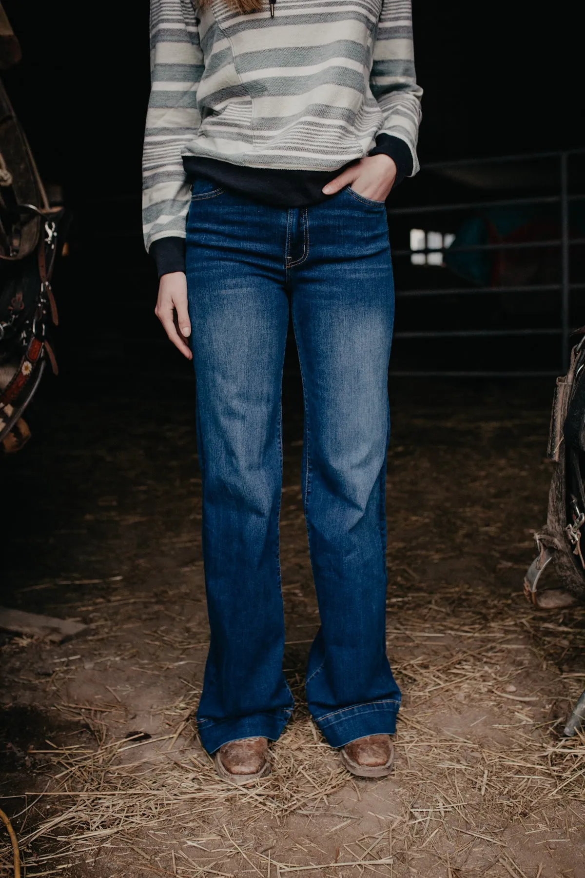 'Jersey' Stetson Women's High Rise Wide Leg Jean (00 - 16)