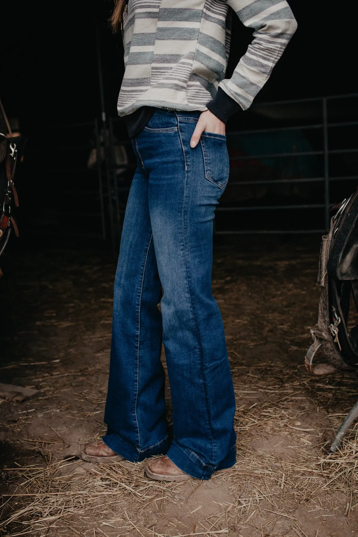 'Jersey' Stetson Women's High Rise Wide Leg Jean (00 - 16)
