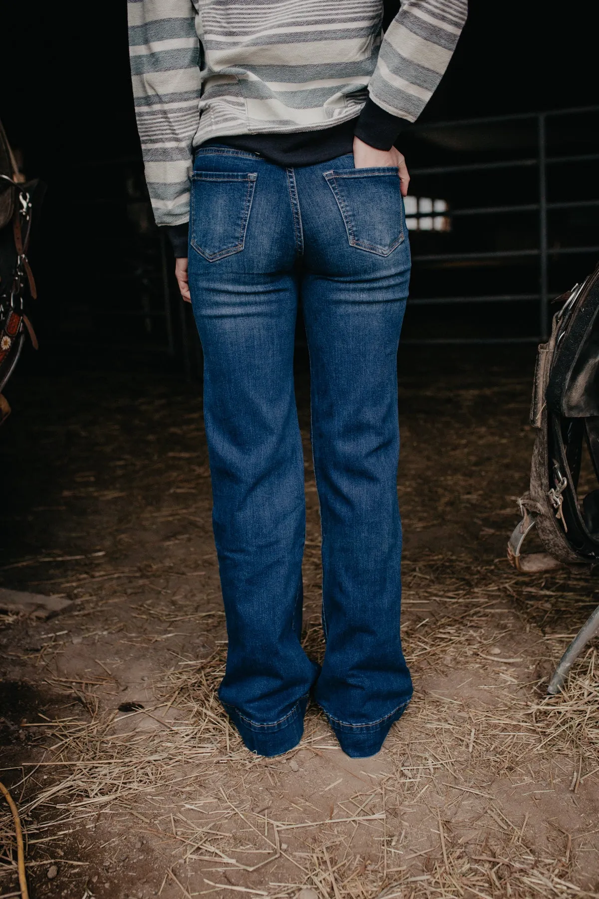 'Jersey' Stetson Women's High Rise Wide Leg Jean (00 - 16)