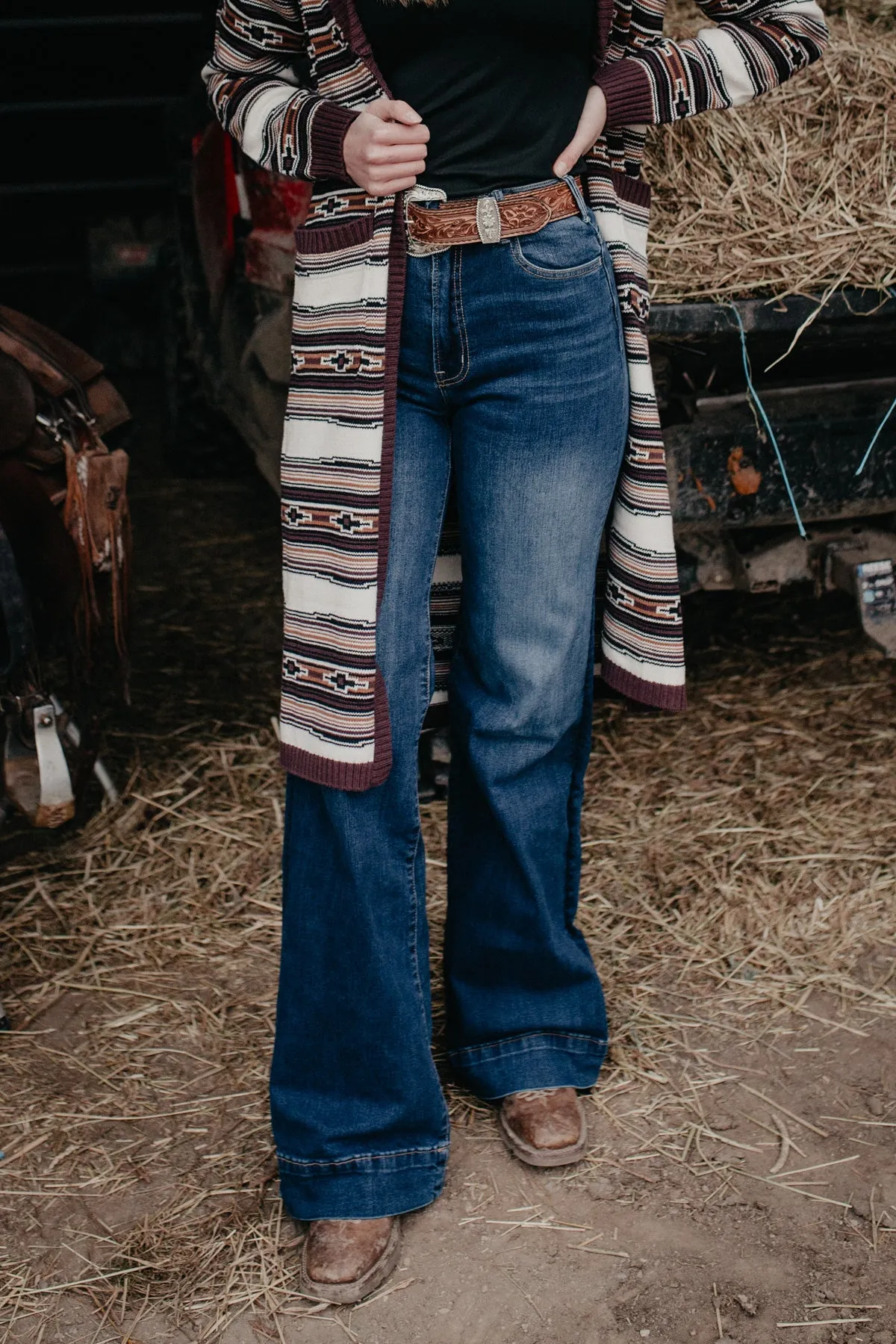 'Jersey' Stetson Women's High Rise Wide Leg Jean (00 - 16)