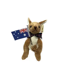 Kangaroo Flag & Ribbon 13 Inch