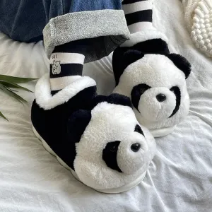 Kawaii Panda Plush Slippers 🐼✨ | Cozy Cartoon Indoor Footwear for Couples | Winter Warmth & Cute Comfort!