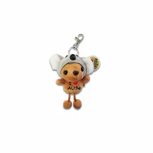 Key Chain Kangaroo with Koala Hat
