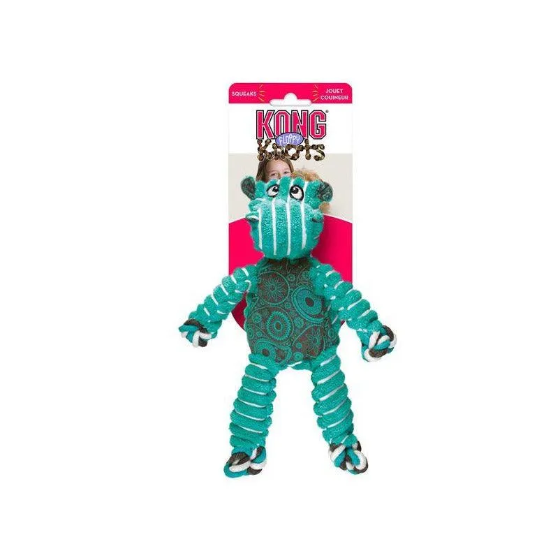 KONG Floppy Knots Hippo Dog Toy M/L