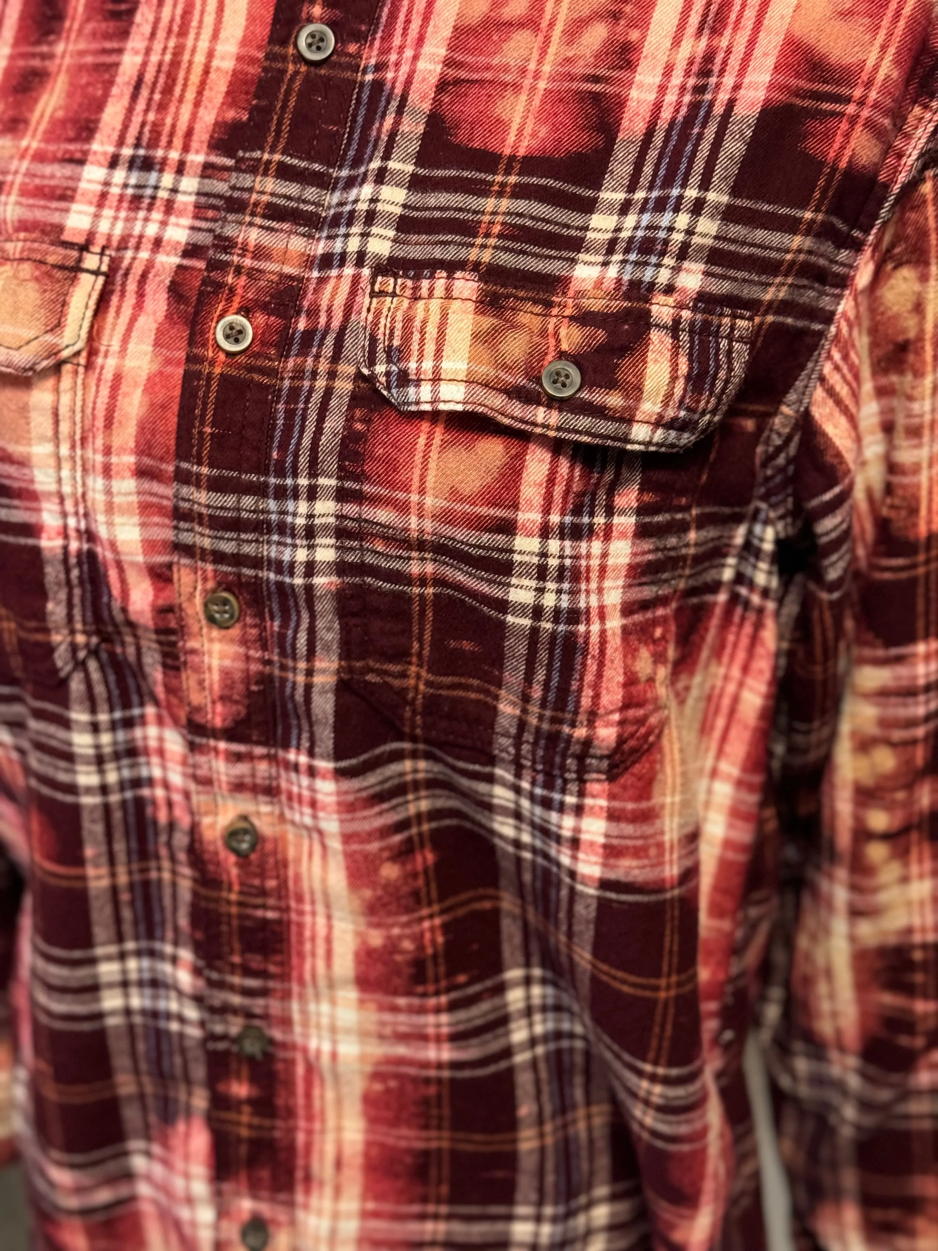 Kristen Distressed Flannel ~ Unisex Size Small