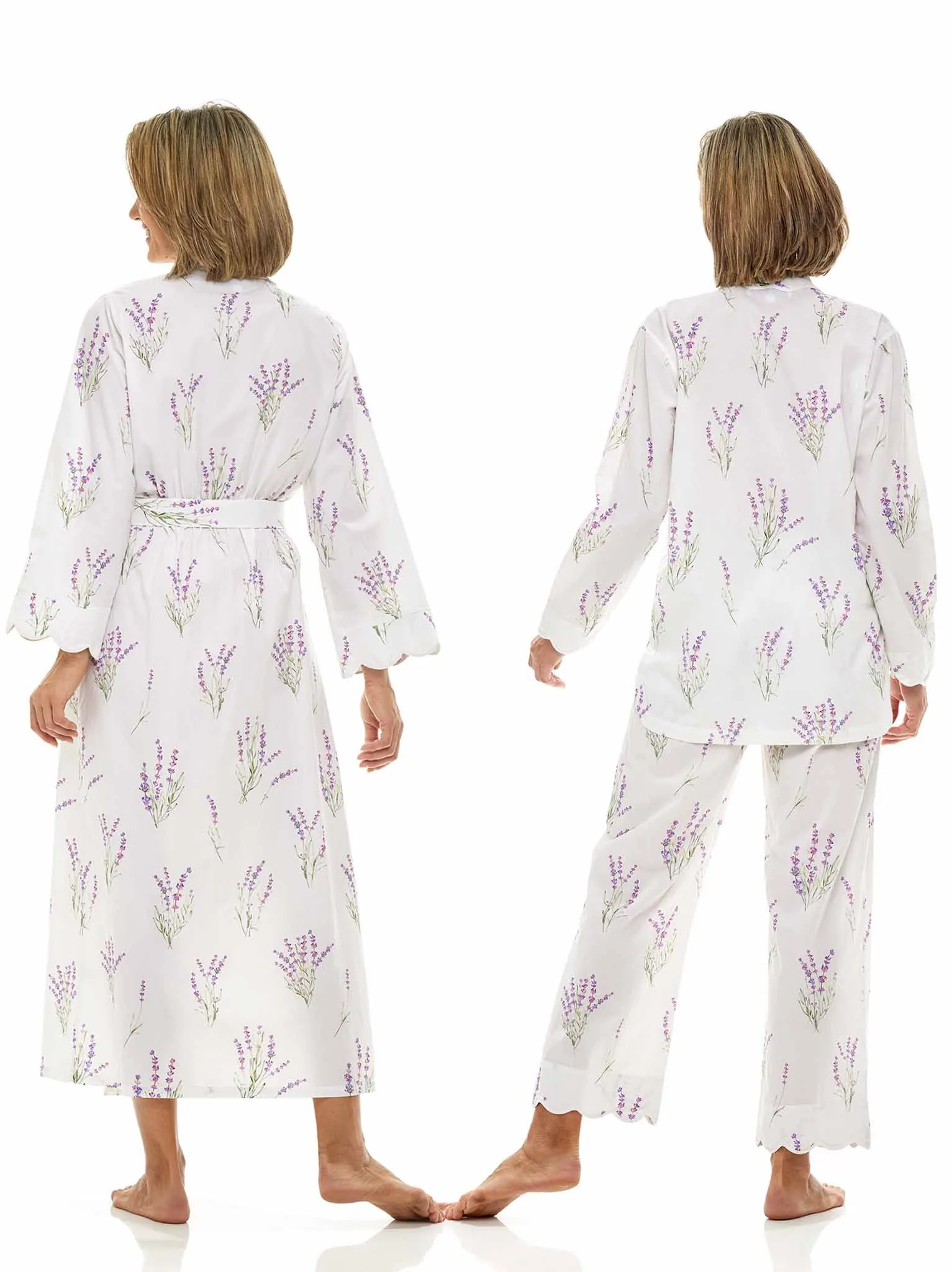 Lavender Bundle: Classic Robe   Pajamas
