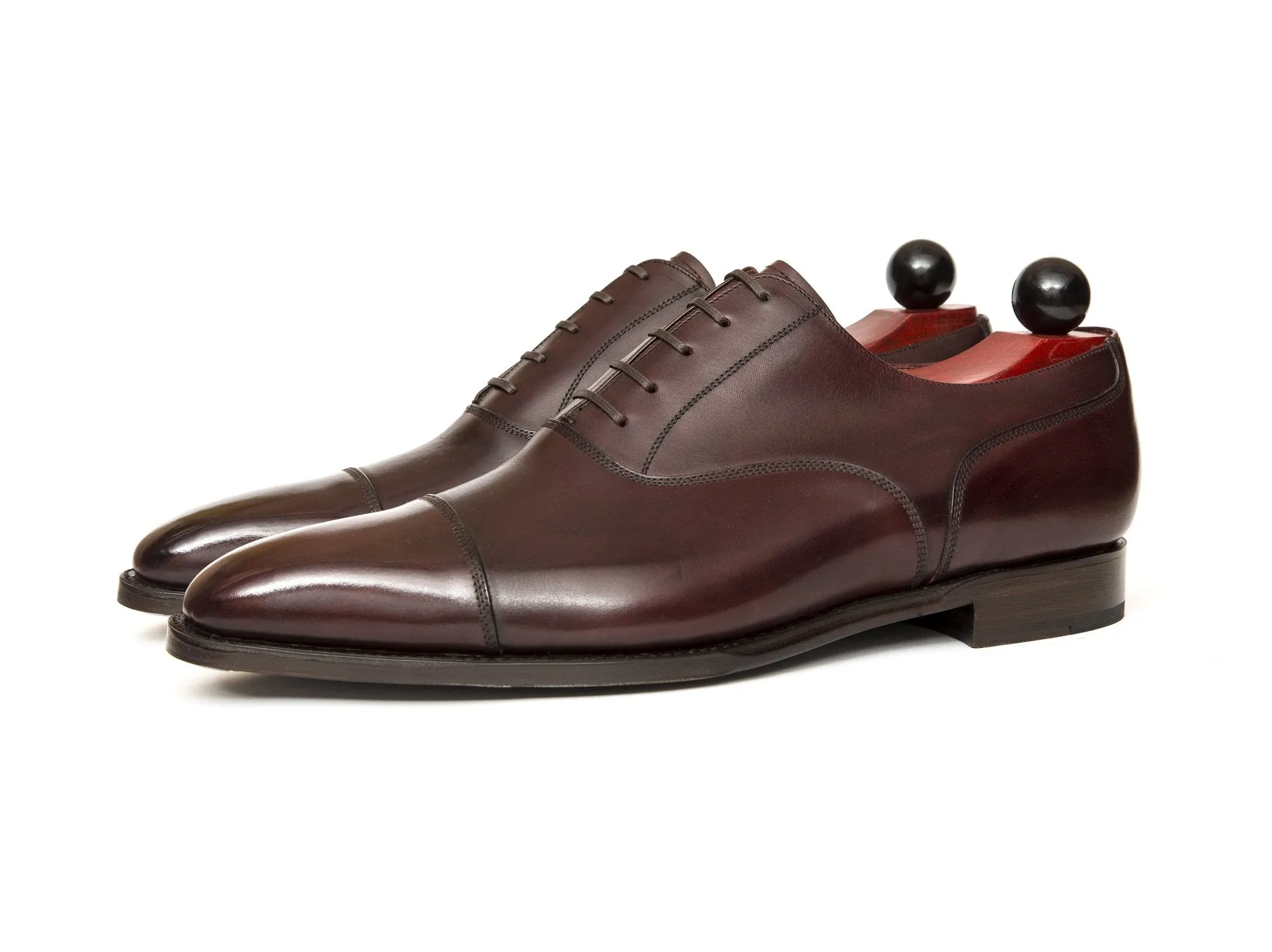 Magnolia - MTO - Shaded Merlot - MGF Last - Single Leather Sole