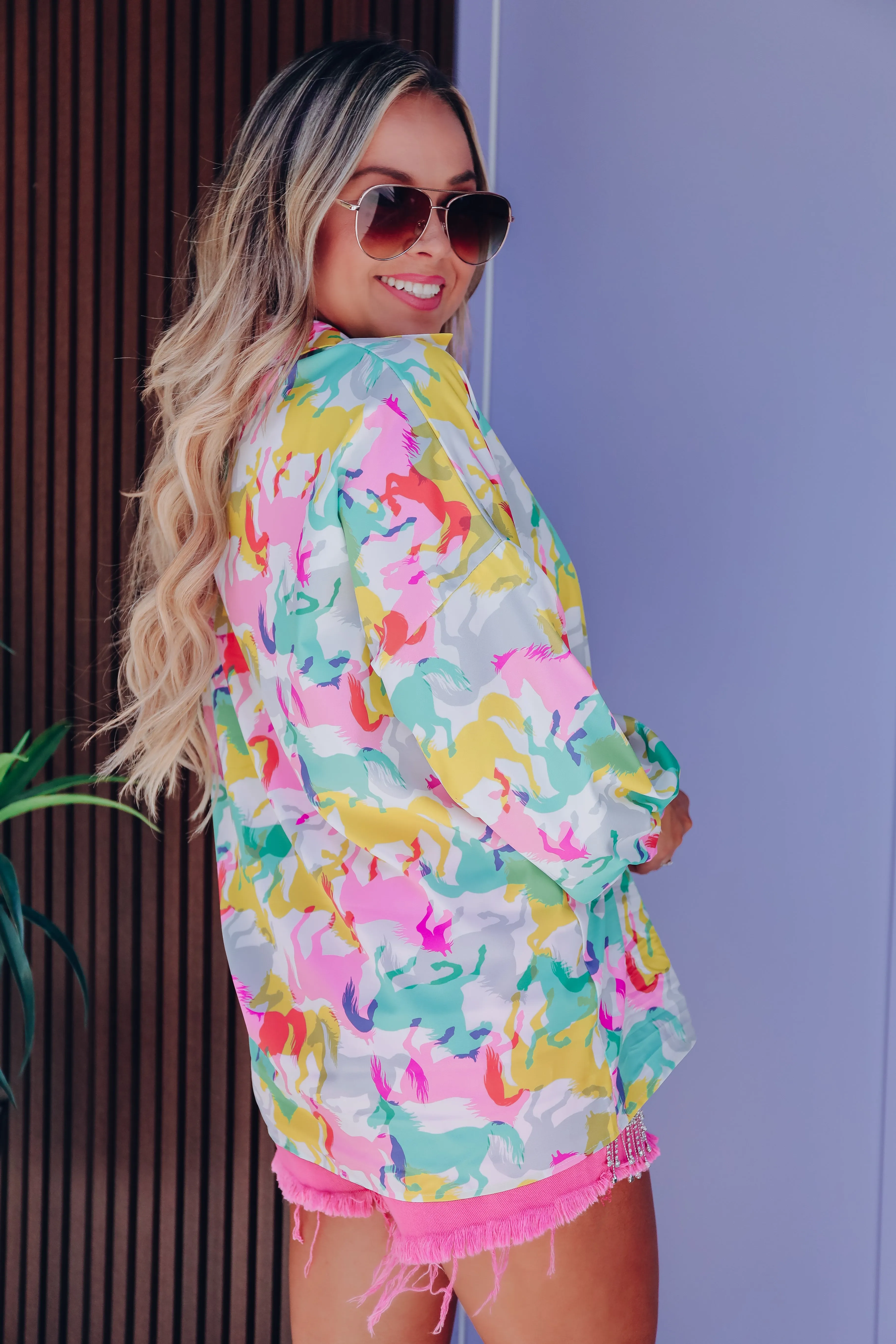 Memphis Stallion Printed Blouse