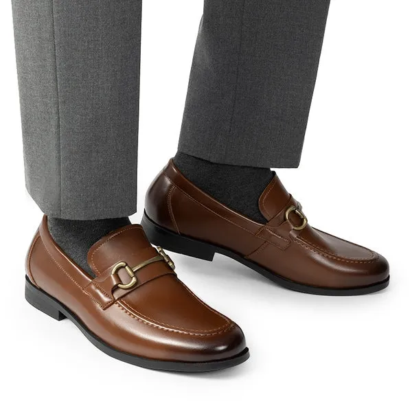 Men's Metallic Slip-On Dress Loafers