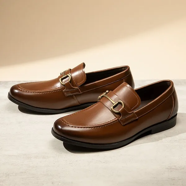 Men's Metallic Slip-On Dress Loafers