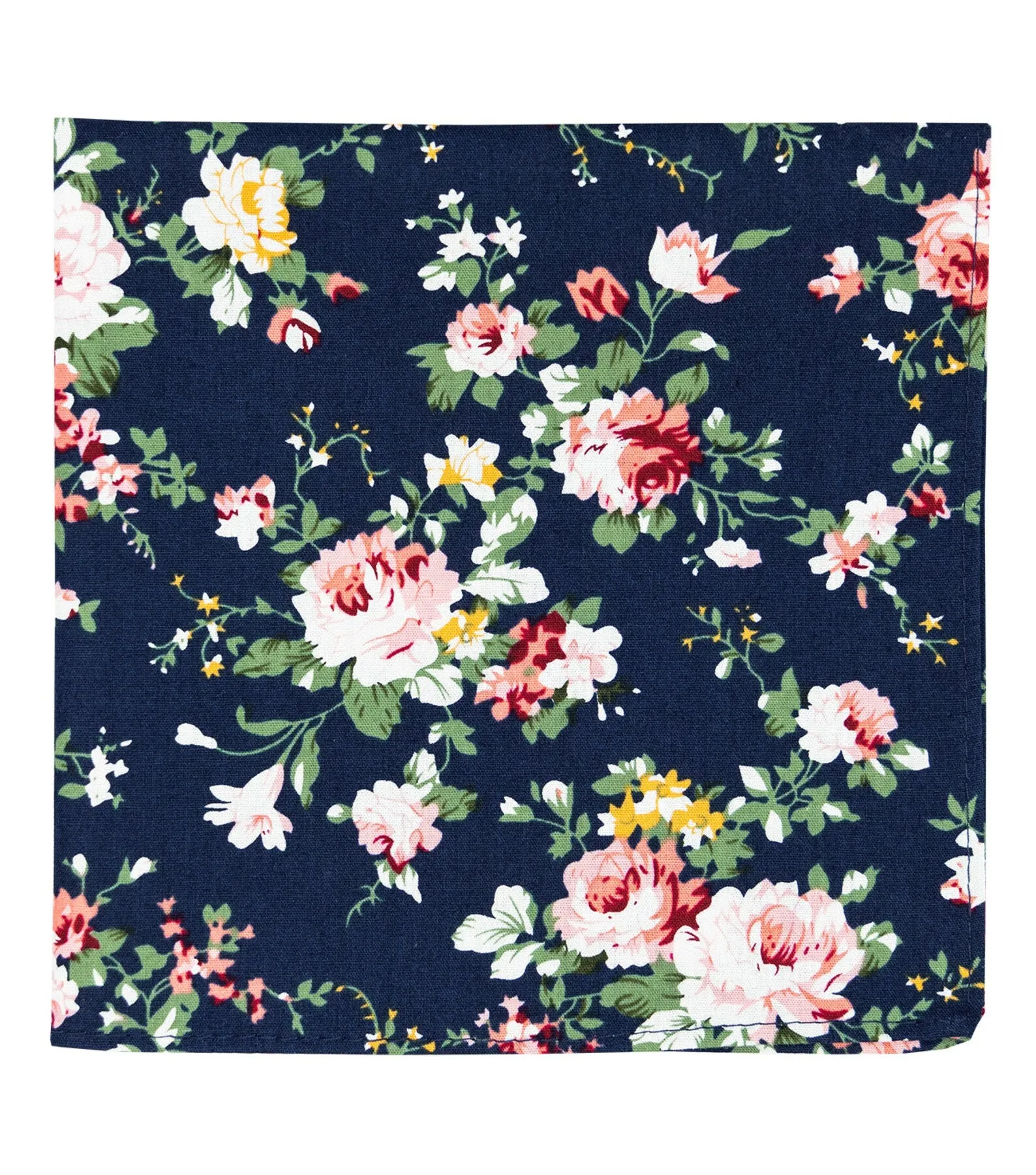 Millie Navy Blue Floral Boys Cotton Bow Tie