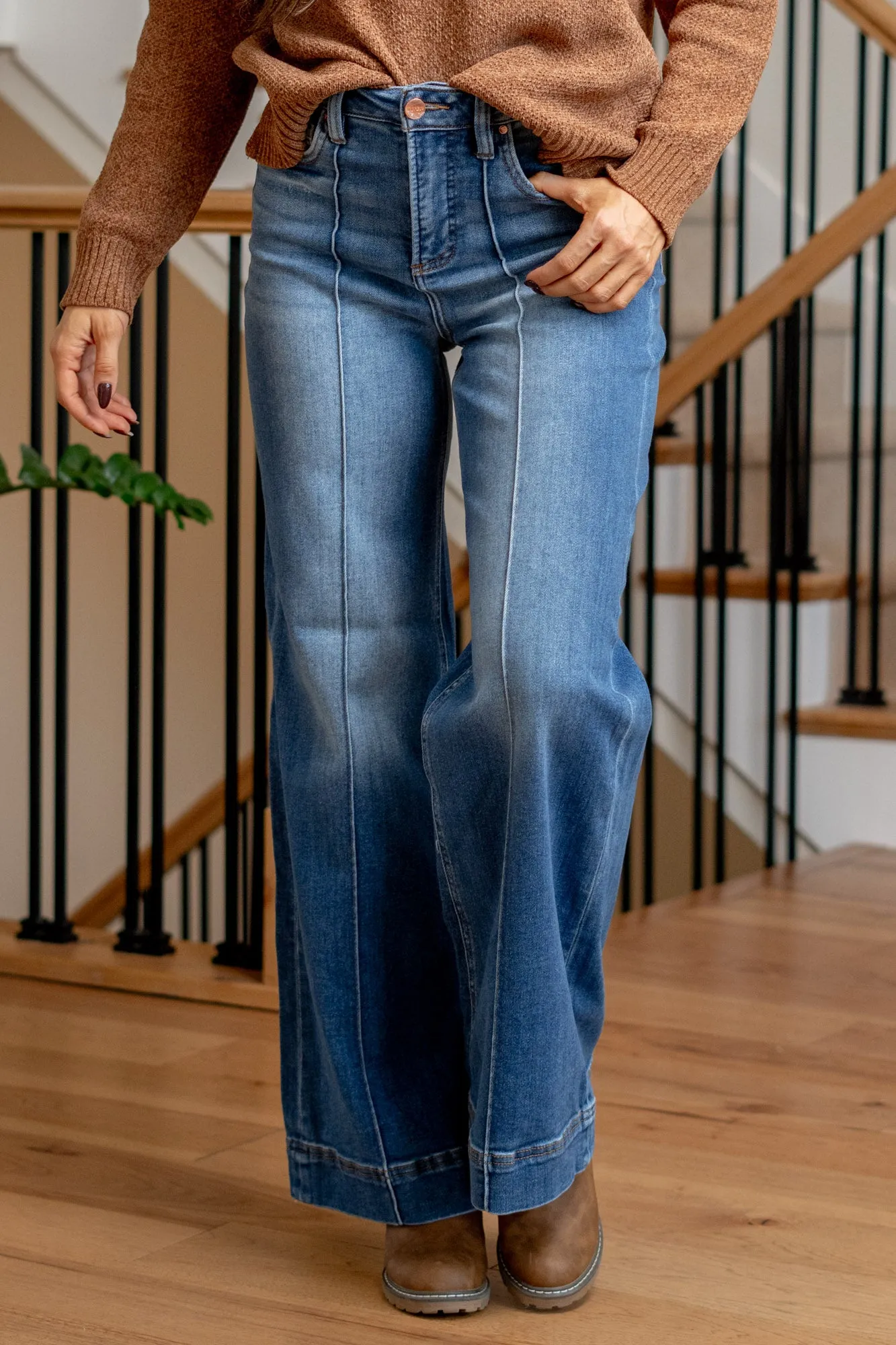 Moonrise Charm High Rise Tummy Control Top Wide Leg
