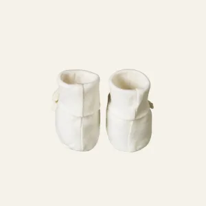 Nature Baby Cotton Booties NATURAL