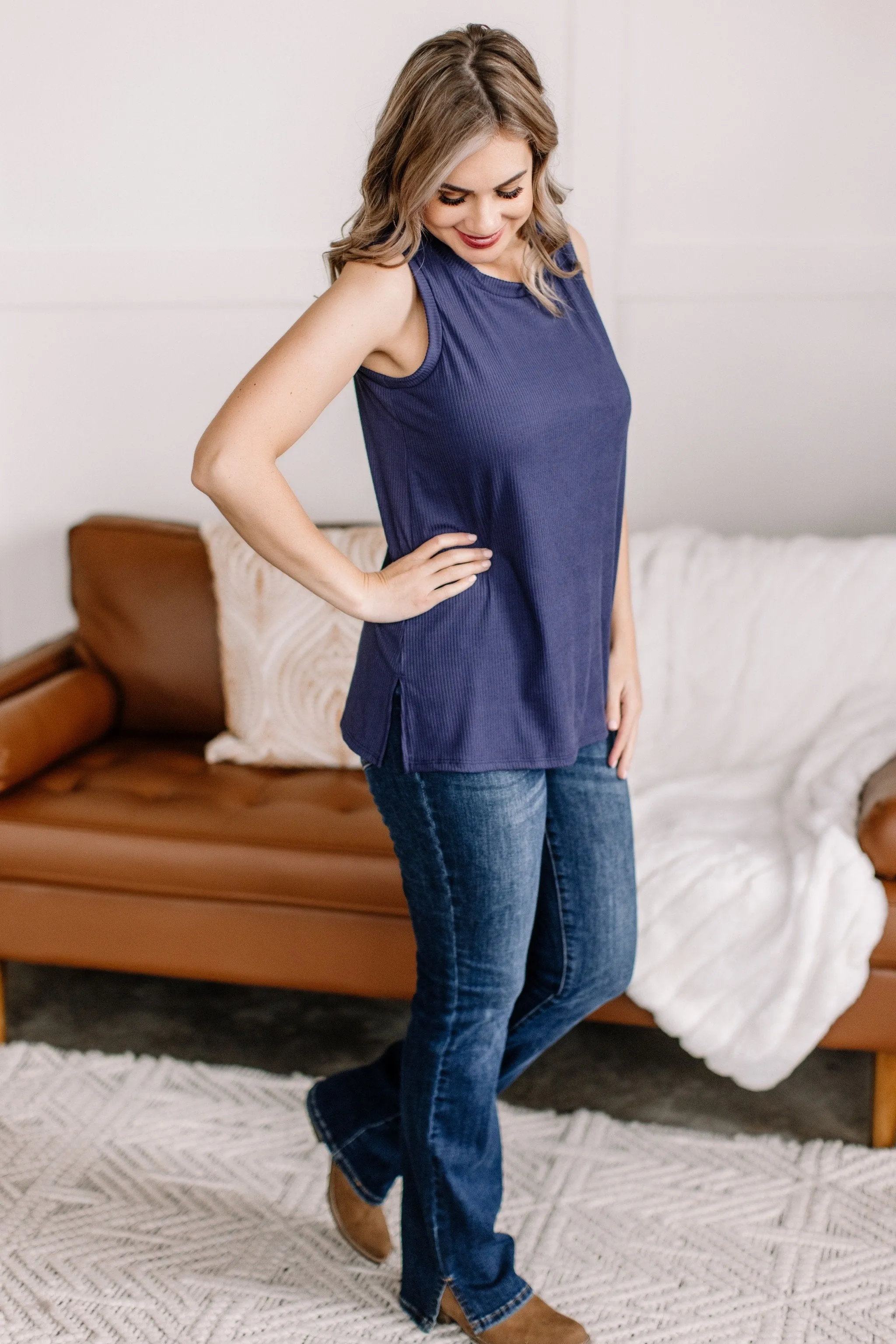 Out With My Boots On Slit Hem Boot Cut Judy Blue Jeans