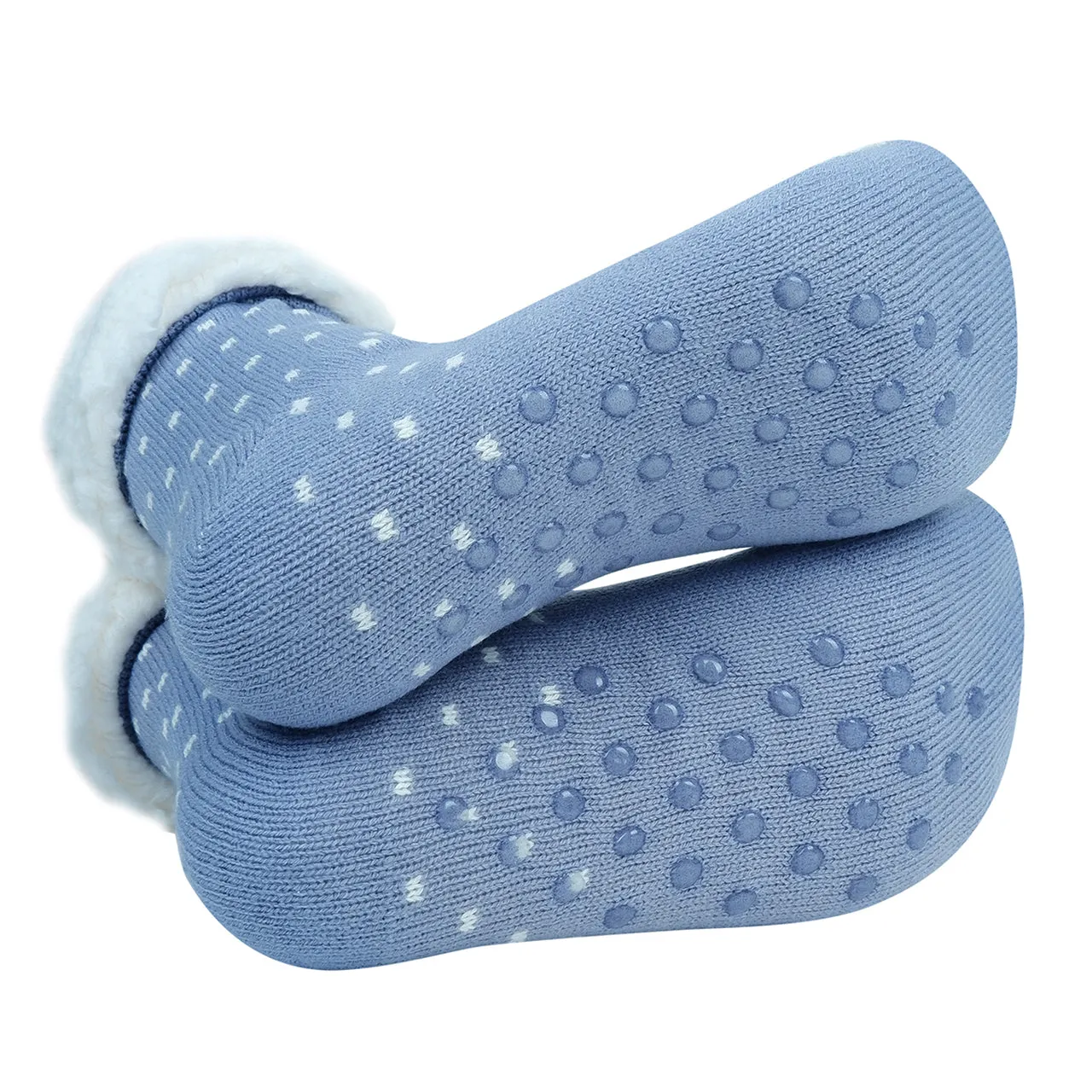 Penguin Pattern  Sherpa Slipper Socks – Stylish, Warm, and Safe for Winter