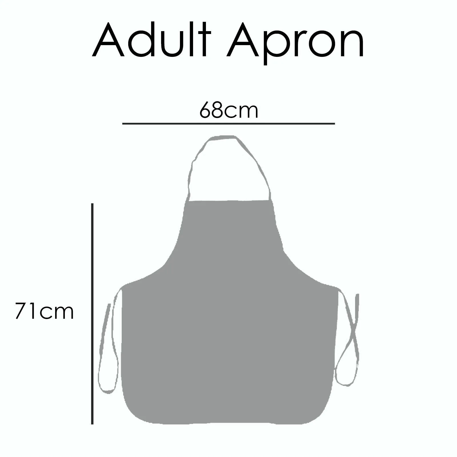 Personalised Canvas Apron with Stylish Text and Arrow Love Hearts Print
