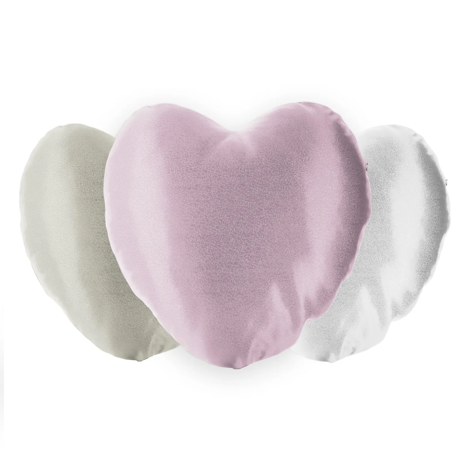 Personalised Glitter Heart Cushion with Stylish Text and Moon Love Message