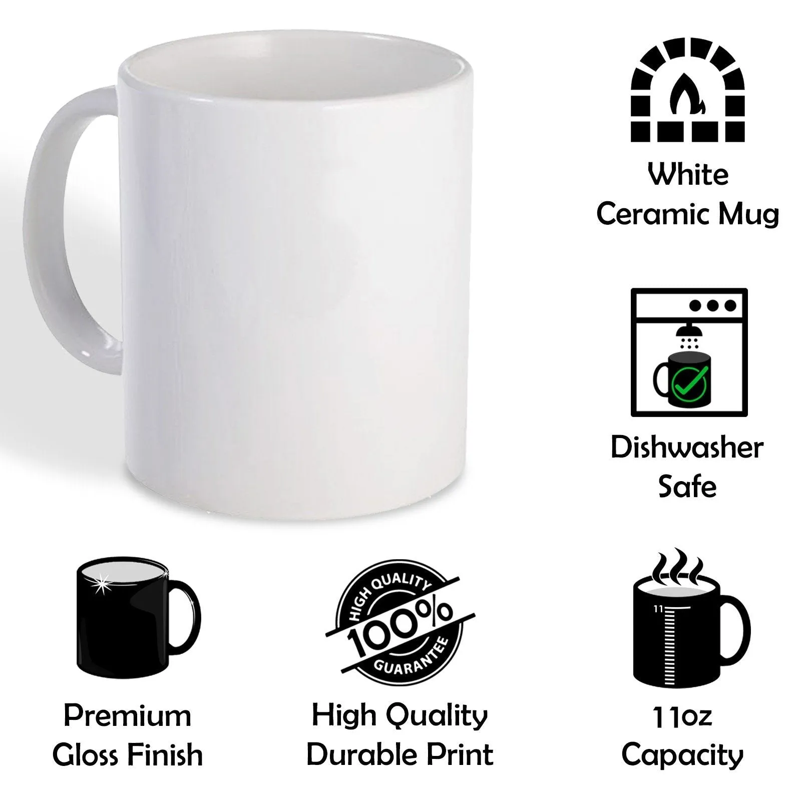 Personalised Mug with Stylish Text and White Flower Pig & Red Striped Wellies