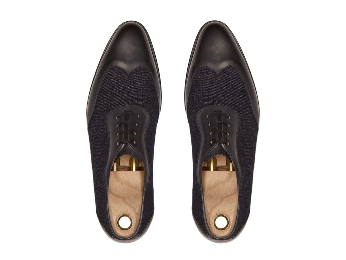 Rainier - MTO - Midnight Calf / Denim - JKF Last - Single Leather Sole