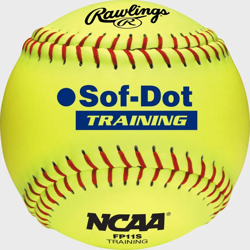 Rawlings 11" NCAA Soft Poly-Core Fastpitch Training Ball R1B11ST