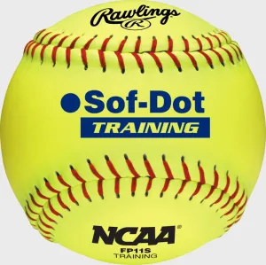 Rawlings 11" NCAA Soft Poly-Core Fastpitch Training Ball R1B11ST