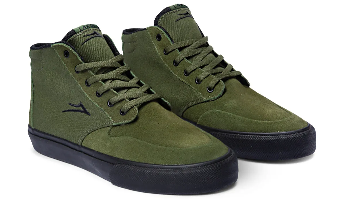 Riley 3 High - Olive/Black Suede