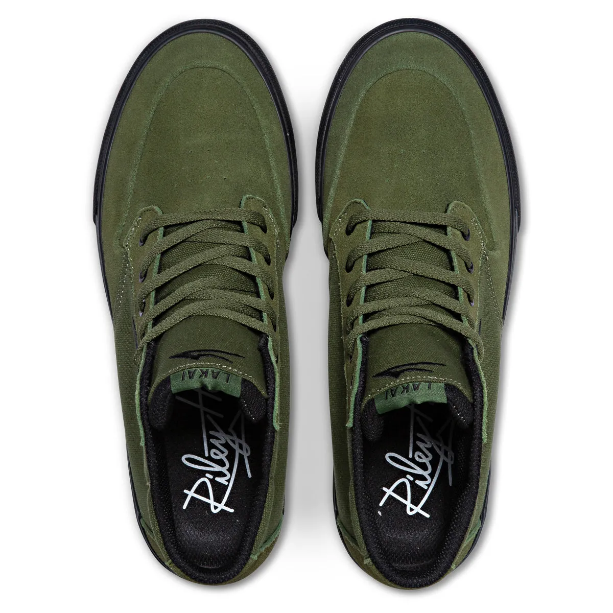 Riley 3 High - Olive/Black Suede