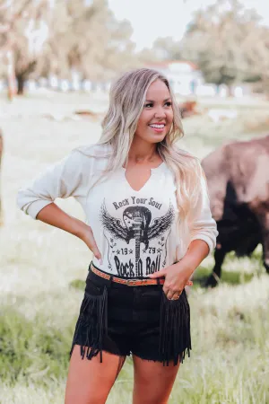 Rock Your Soul Graphic Thermal Top