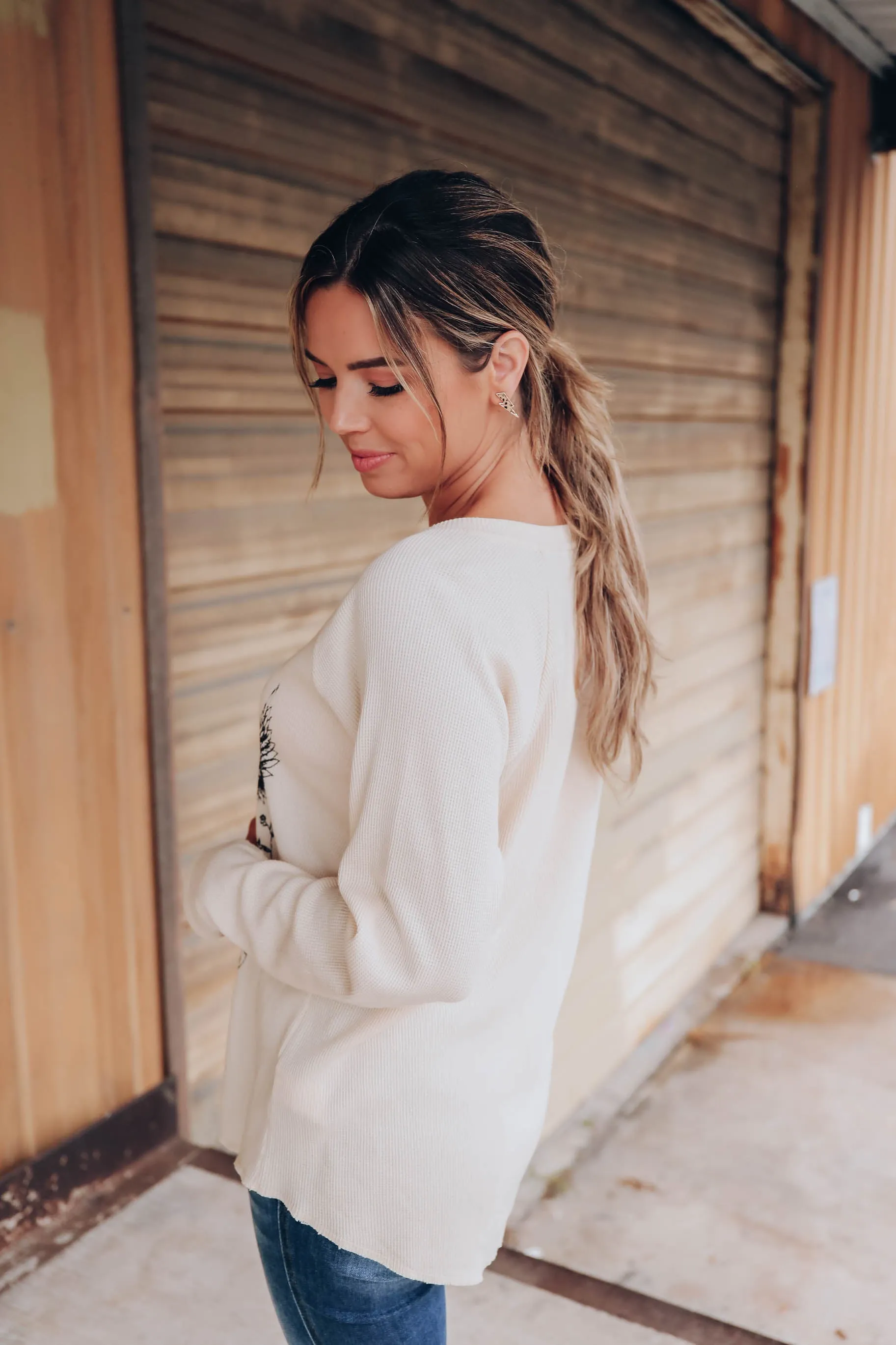 Rock Your Soul Graphic Thermal Top