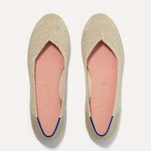 Rothy’s the Flat Metallic Gold Women’s 11