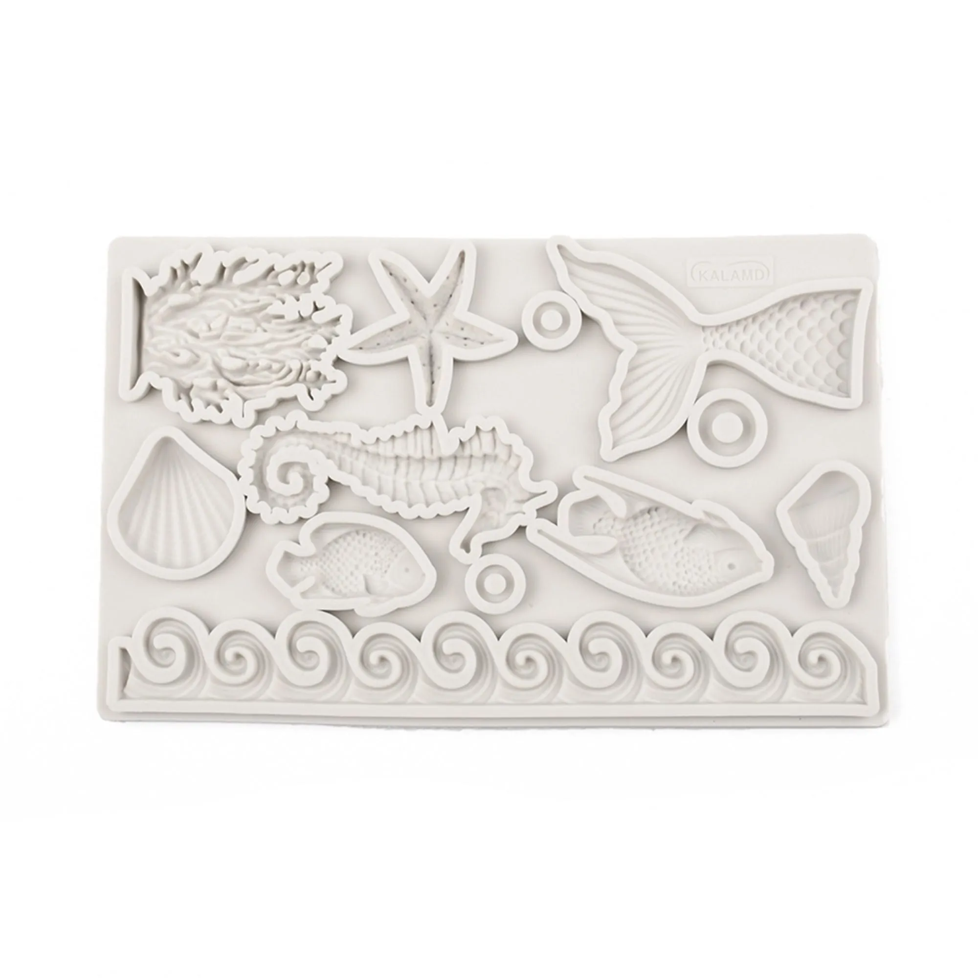 Sea Life Silicone Mold for Crafts, Jewelry, Resin, Polymer Clay.