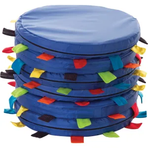 Sensory Touch Tag Carry Cushions pk 6