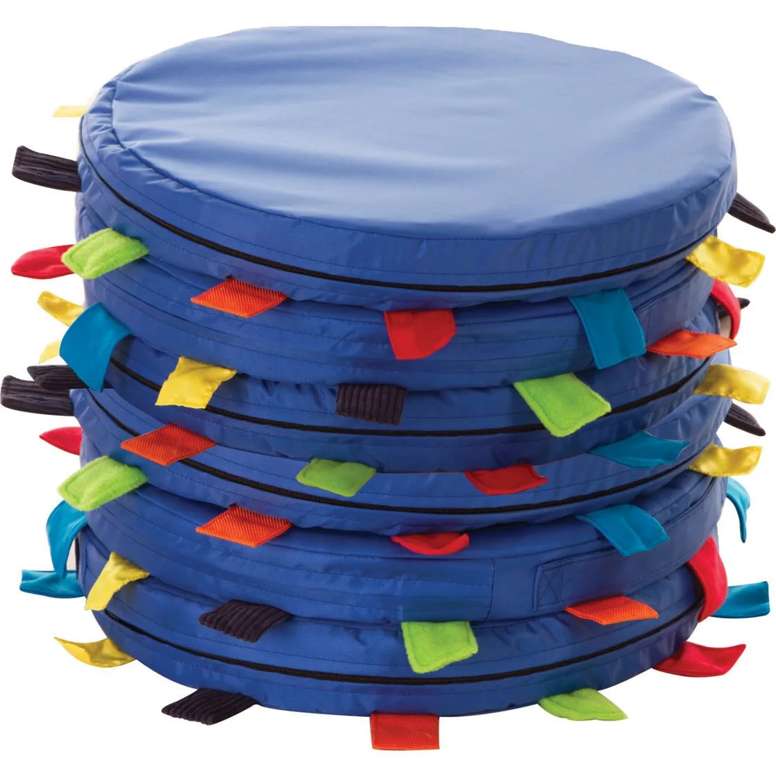 Sensory Touch Tag Carry Cushions pk 6