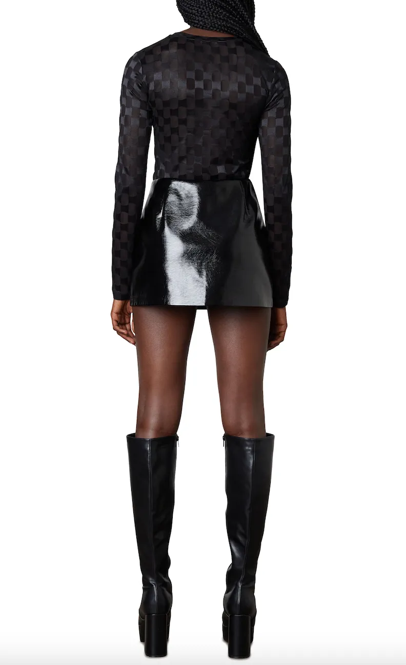 Side Slit Mini Skort