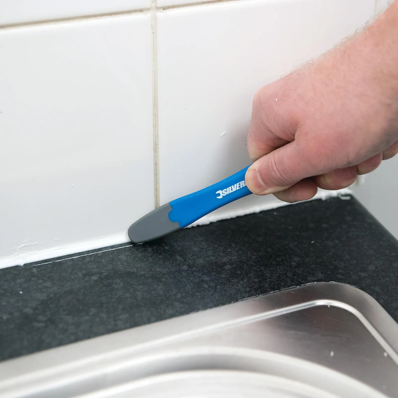 Silverline Flexible Silicone, Grout & Sealant Smoother Filler Putty Finishing 145mm