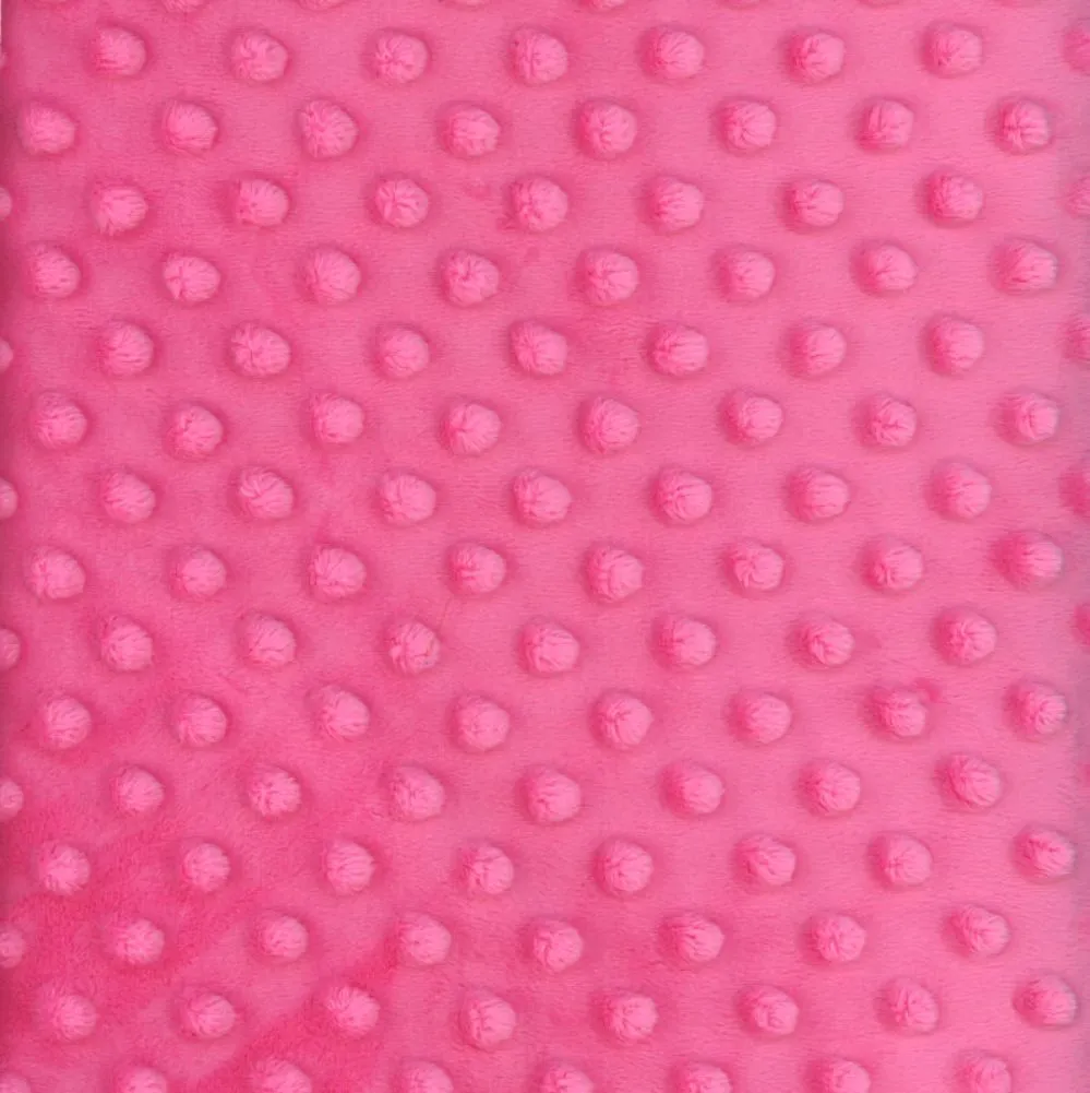 Slinky Minky Dots Flamingo 60" BTY