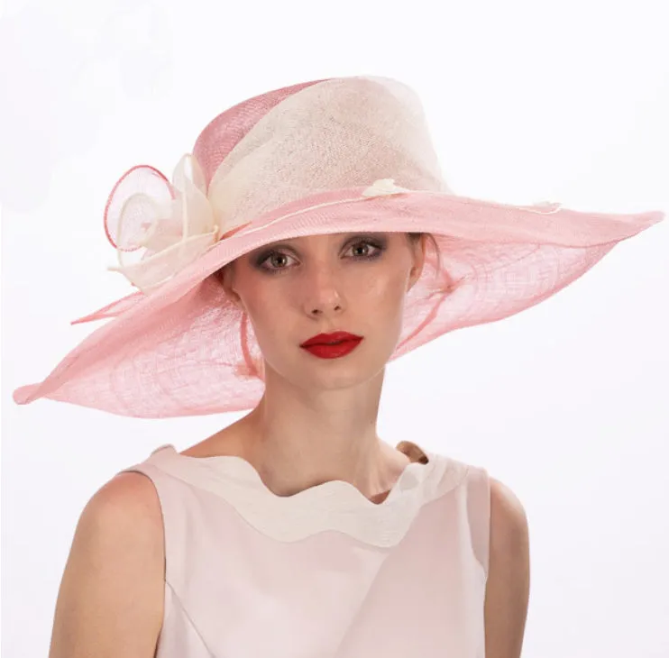 soft brim ~ pink/ivory