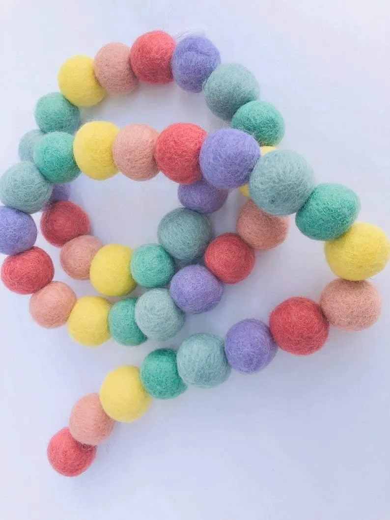 Soft Rainbow Garland