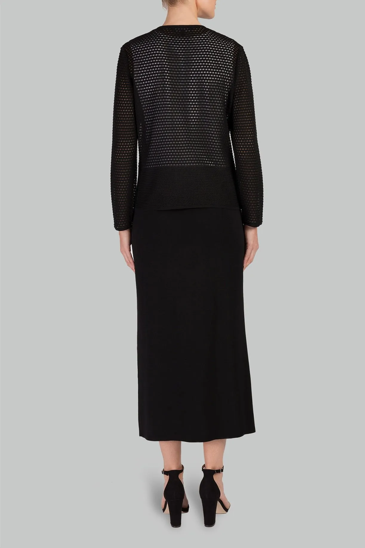 Solid Trim Netted Jacket